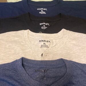 ‼️NWOT‼️ STANLEY Short Sleeve Henley Tee-Shirts - Oatmeal Heather